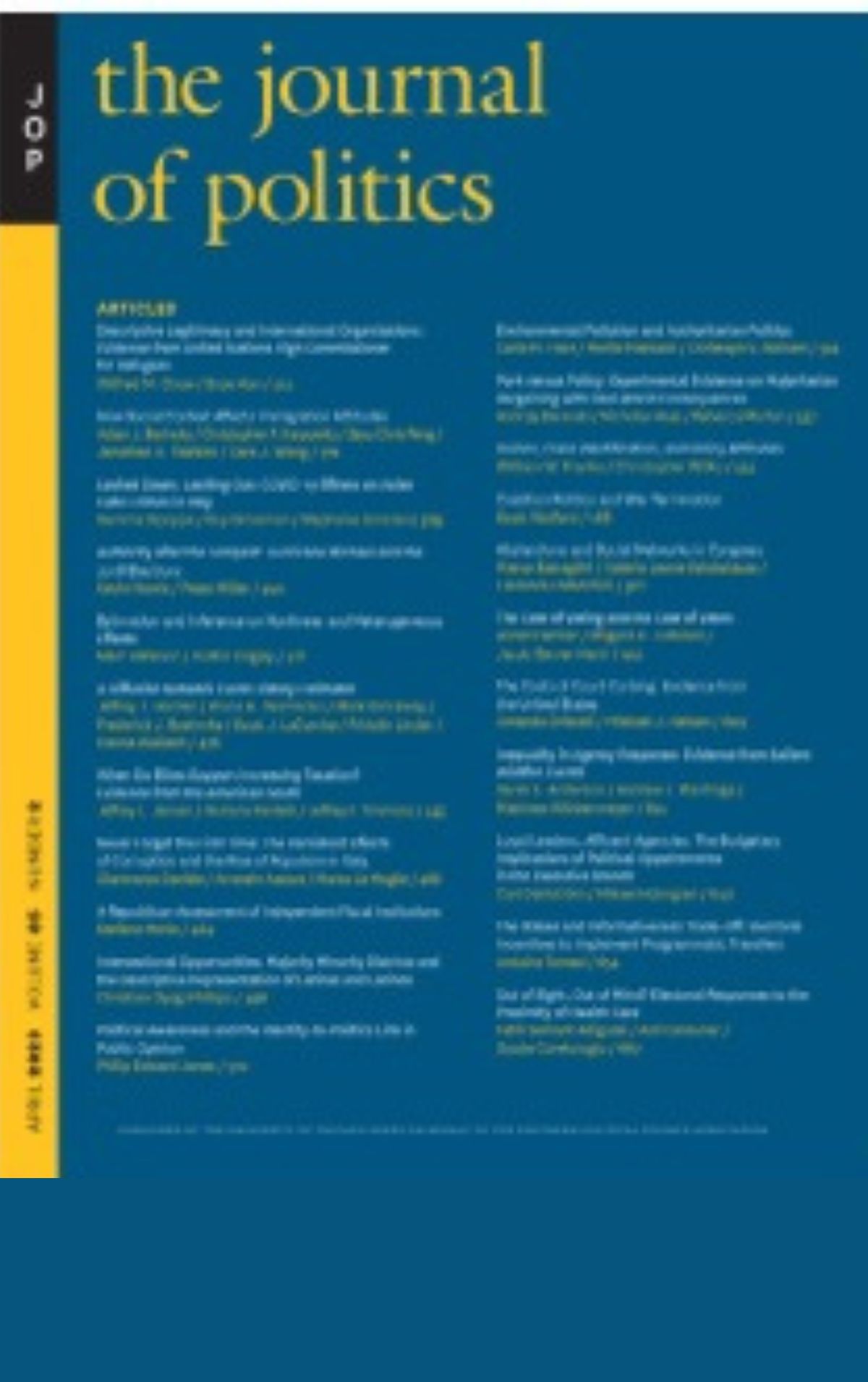 Descriptive Legitimacy and International Organizations: Evidence from United Nations High Commissioner for Refugees